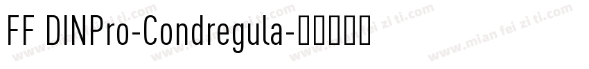 FF DINPro-Condregula字体转换